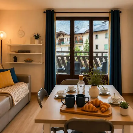 Le Sapi 1e Balcon Panoramique Aiguilles Rouges Avec Parking Gratuit * 샤모니